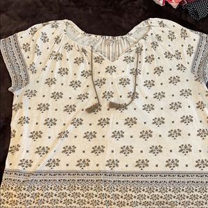 Lucky brand border print top